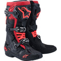 ALPINESTARS Tech 10 Boots - Black/Red - US 8 / EU 42 2010020-13-8