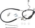 DRAG SPECIALTIES Brake Line - Rear - Black - +3" ABS 623225-3BLK