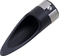BARON Exhaust Tip - Black - Scalloped BA-1100-01B