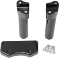 DRAG SPECIALTIES Risers - 6" - Buffalo - Top - Black 0602-0593