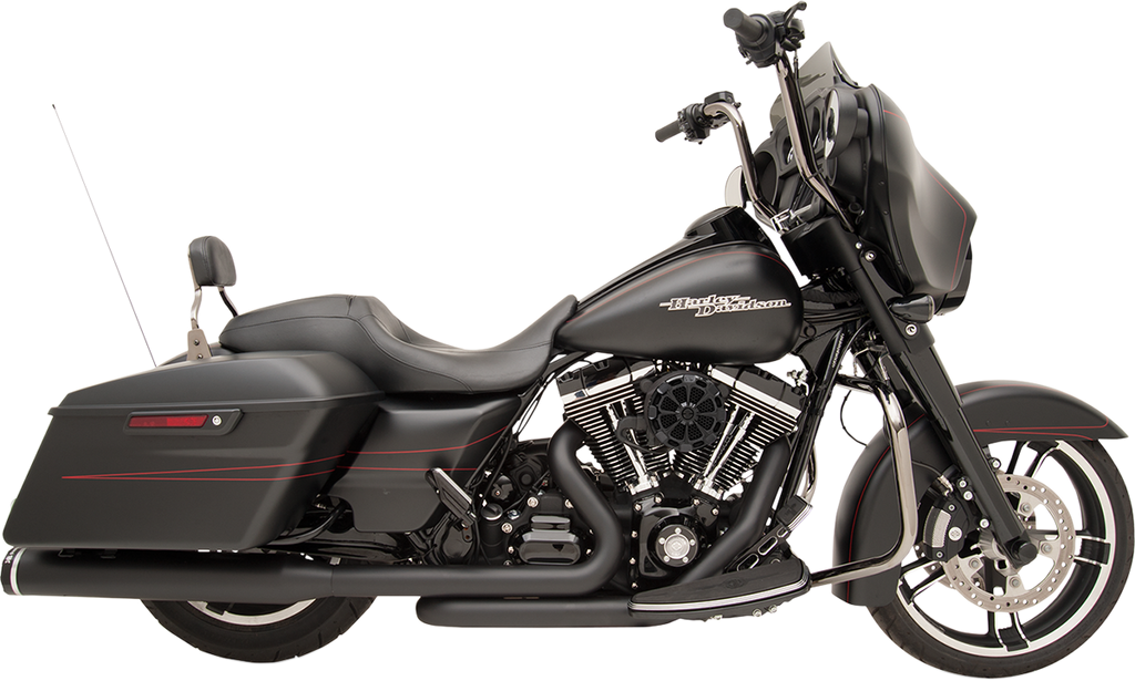 KHROME WERKS 2:2 Dominator Exhaust System - Black - '09-'16 FL - With 4-1/2" Muffler 200830