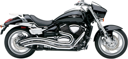 COBRA Speedster Swept Exhaust - Chrome - M90 3223