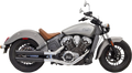 BASSANI XHAUST 3" Mufflers for Scout - Black 8S27BSB