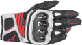 ALPINESTARS SPX AC V2 Gloves - Black/White/Fluo Red - 3XL 3567319-1231-3X