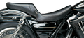 LE PERA Daytona 2-Up Seat - Without Backrest - Smooth - Black - FXR L-547S
