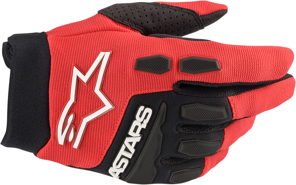 ALPINESTARS Youth Full Bore Gloves - Bright Red/Black - Large 3543622-3031-L