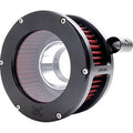 FEULING OIL PUMP CORP. BA Air Cleaner Kit - Black/Clear with Red Filter - Twin Cam 5444
