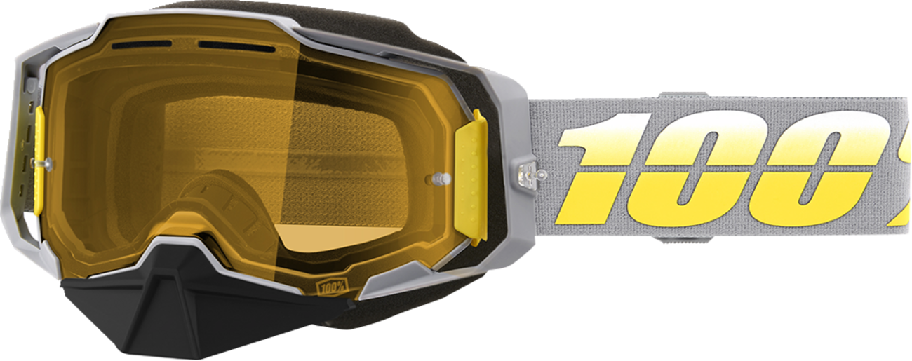 100% Armega Snow Goggles - Complex - Yellow 50007-00005