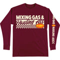 FMF Mixin Long-Sleeve T-Shirt - Maroon - Medium FA25119901MRNMD