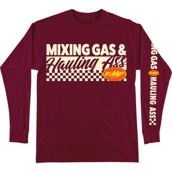 FMF Mixin Long-Sleeve T-Shirt - Maroon - Medium FA25119901MRNMD