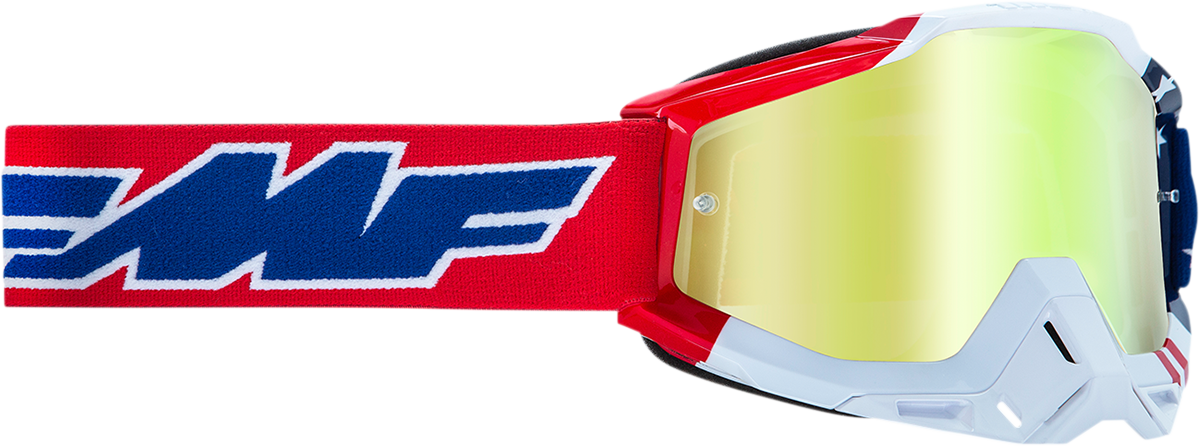 FMF PowerBomb Goggles - US of A - Gold F-50037-00006 2601-2982