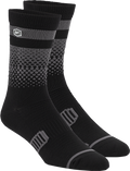 100% Advocate Socks - Black/Charcoal - Small/Medium 24017-376-17
