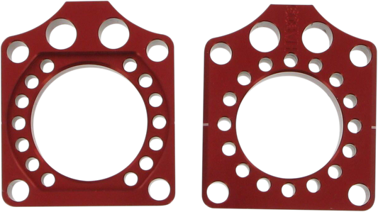 PRO CIRCUIT Axle Blocks - Honda CRF250R/CRF450R - Red HAB09