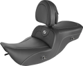 SADDLEMEN Heated Roadsofa Seat - Carbon Fiber - W/Backrest 897-06-185BRHC