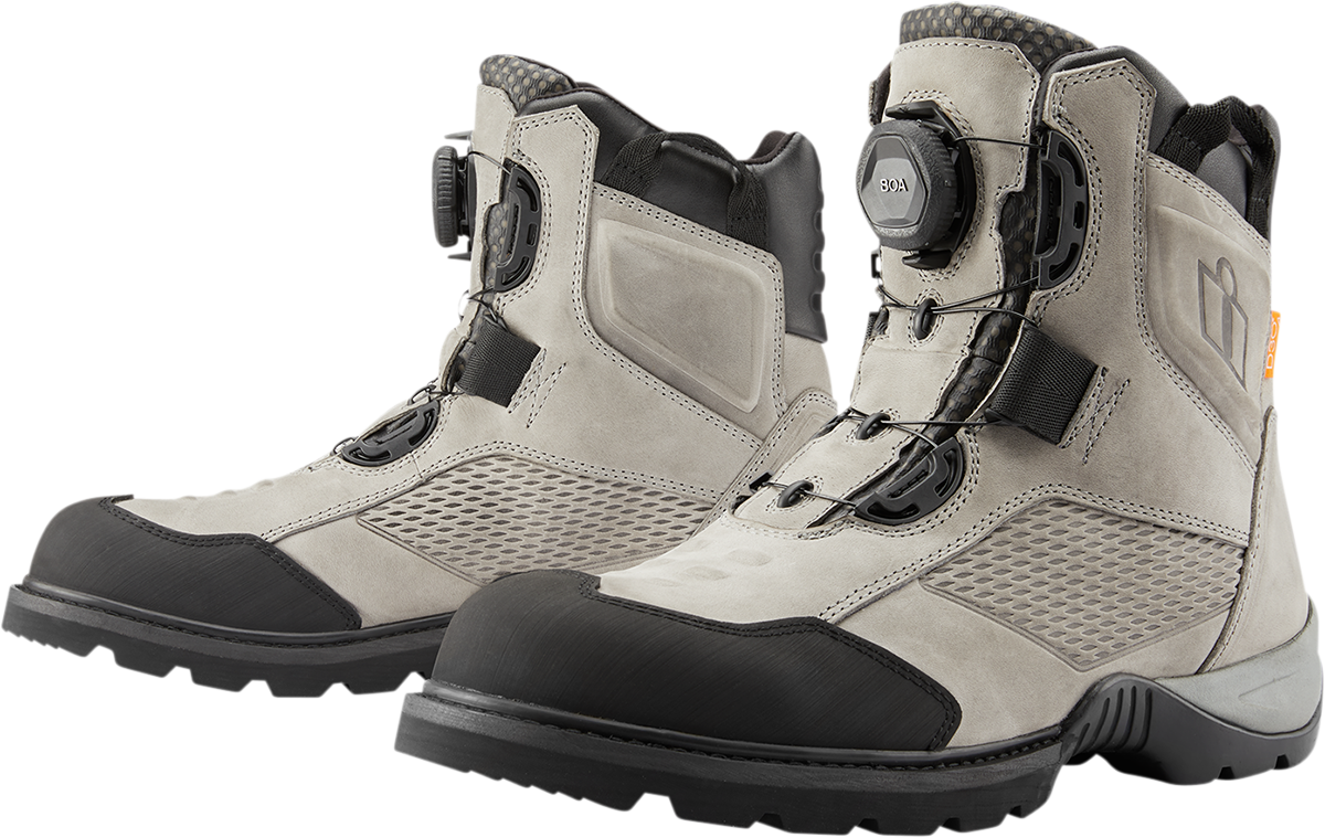 ICON Stormhawk Boots - Gray - Size 7 3403-1173