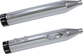 S&S CYCLE El Dorado Dual Exhaust System - Chrome - Black Tracer 550-0678B
