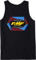 FMF Geometry Tank Shirt - Black - Small SU21123900BKSM 3030-20721