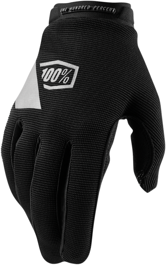 100% Women's Ridecamp Gloves - Black/Charcoal - Medium 10013-00002