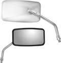 Parts Unlimited Stainless Steel Rectangular Mirror 17087
