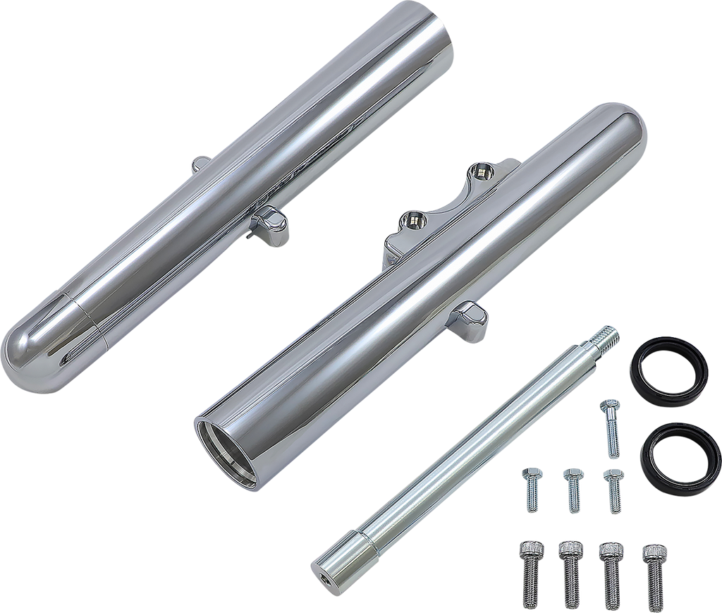ARLEN NESS Hot Legs Fork Legs - Custom Single Disc - Smooth - Chrome - '08-'13 06-520