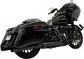 BASSANI XHAUST 4-1/2" Slip-On Muffler - Black Road/Street   Glide  2017-2023 1F745B