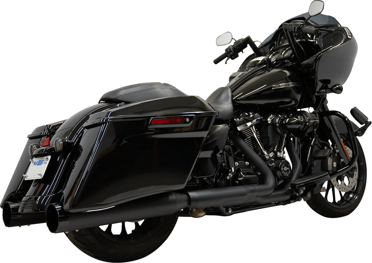 BASSANI XHAUST 4-1/2" Slip-On Muffler - Black Road/Street   Glide  2017-2023 1F745B