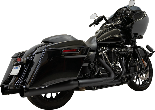 BASSANI XHAUST 4-1/2" Slip-On Muffler - Black Road/Street   Glide  2017-2023 1F745B