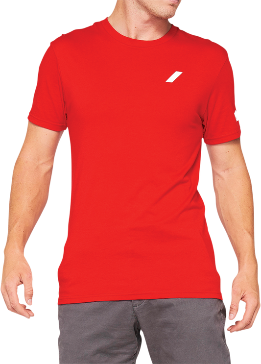 100% Tiller T-Shirt - Red - Small 32133-003-10