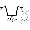 FAT BAGGERS INC. 1-1/4" EZ Install Pointed Top Handlebar - 12" - Black 949912-B