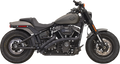 BASSANI XHAUST Sweeper Exhaust - Black/Black 1S22FB