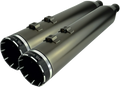 KHROME WERKS 4.5" Mufflers for Touring - Smoked Khrome with Tracer 202650