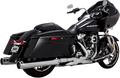 VANCE & HINES 4.5" Torquer Mufflers for FL - Chrome 16674
