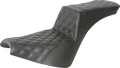 SADDLEMEN Step-Up Seat - Full Lattice Stitch - Black 818-30-195