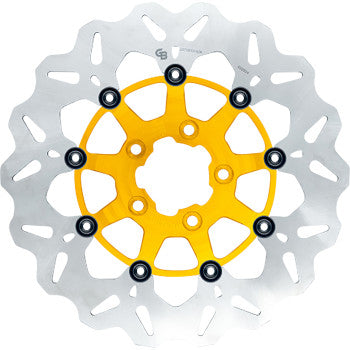 GBRAKES Wave® Brake Rotor - Front - 12.5" - Gold GBDU028