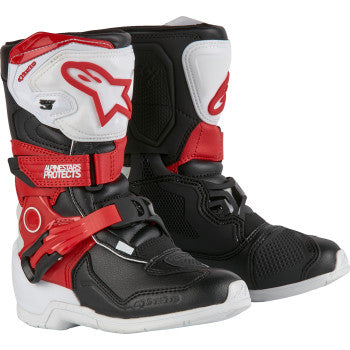 ALPINESTARS Kids Tech 3S Boots - Red/Black/White - US 1 2014524-2030-1