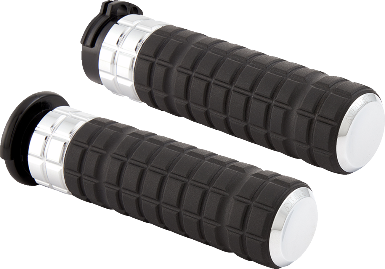 ARLEN NESS Grips - SpeedLiner - TBW - Chrome 500-003