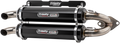 TRINITY RACING Stage 5 Slip-On Dual Muffler - Black TR-4165S-BK