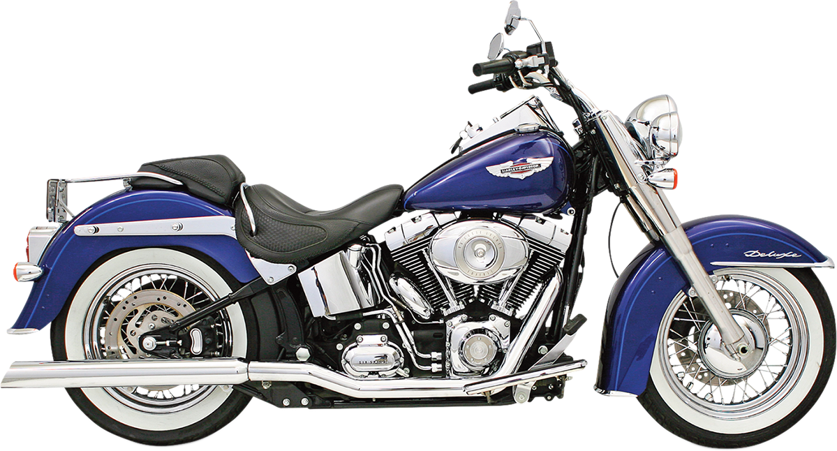 BASSANI XHAUST Chrome Mufflers - Slash-Down 31117C