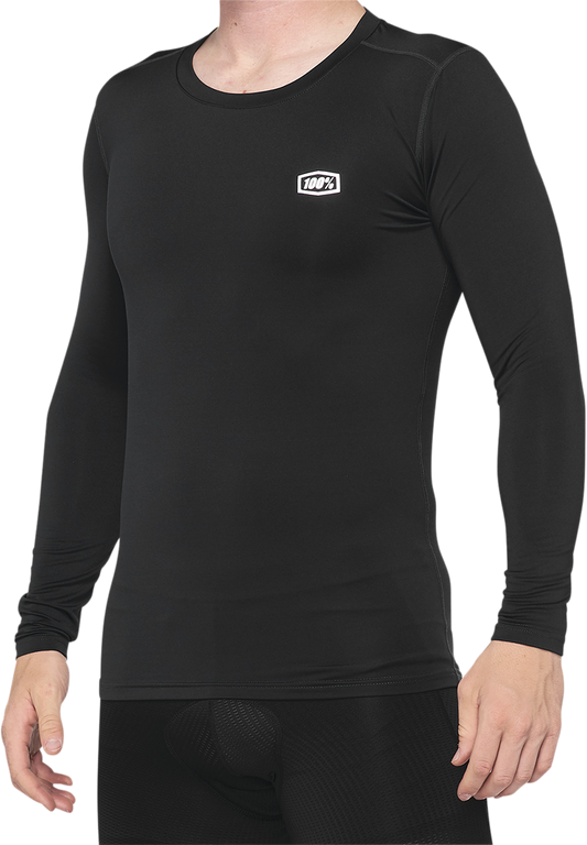 100% Basecamp Jersey - Long-Sleeve - Black - Large 40045-00002