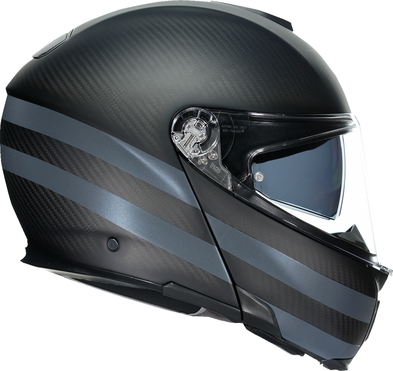 AGV SportModular Helmet - Dark Refractive - Carbon/Black - Medium 211201O2IY01412