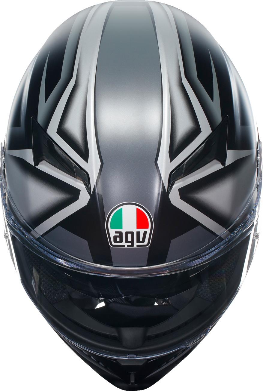AGV K3 Helmet - Compound - Matte Black/Gray - Large 2118381004008L