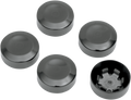DRAG SPECIALTIES Rear Pulley Bolt Cover - Black D26-0152B