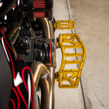 THRASHIN SUPPLY CO. Aggressor Brake Pedal - Gold - Touring TSC-2221-5