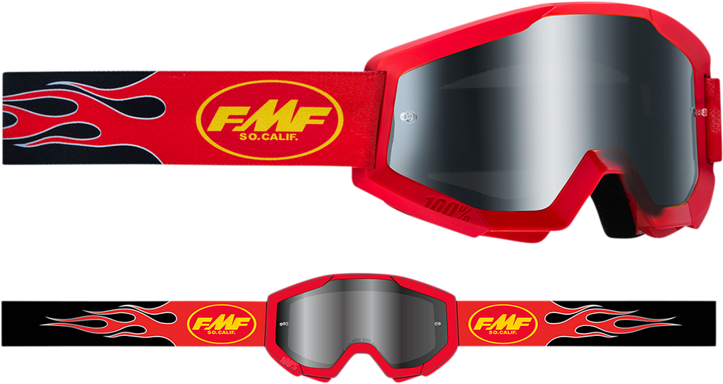 FMF PowerCore Sand Goggles - Flame - Red - Smoke F-50053-00003 2601-3015