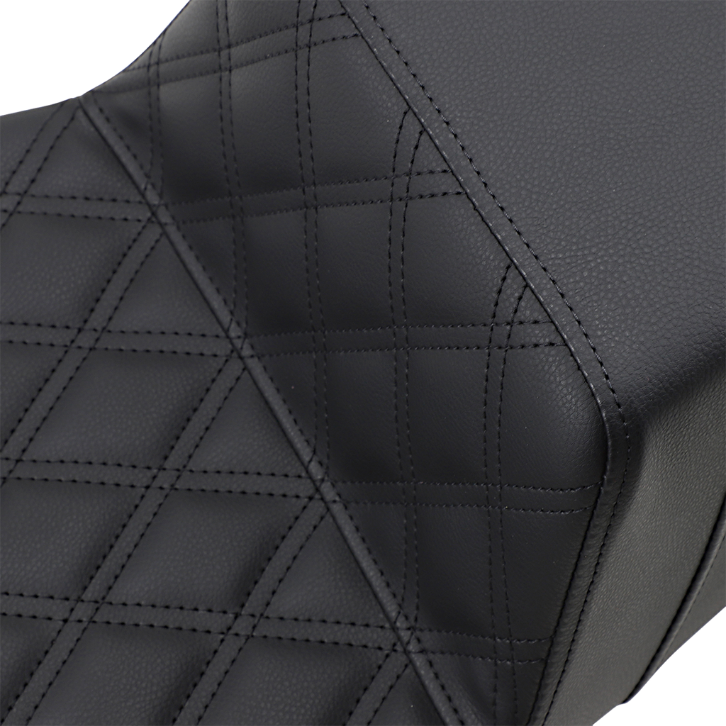 SADDLEMEN Step-Up Seat - Extended Reach - Front Lattice Stitch - FL '08-'23 808-07B-172E