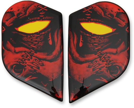 ICON Alliance GT™ Side Plates - Horror - Red 0133-0999