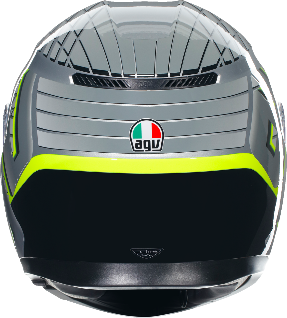 AGV K3 Helmet - Fortify - Gray/Black/Yellow Fluo - Large 2118381004011L