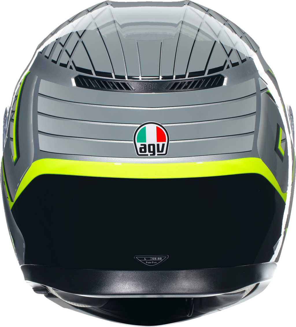 AGV K3 Helmet - Fortify - Gray/Black/Yellow Fluo - XL 2118381004011XL