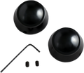 DRAG SPECIALTIES Swingarm Pivot Bolt Cover - Gloss Black C16-0225B