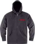 ICON Omnicrux Zip Fleece Hoodie - Black - 2XL 3050-6391